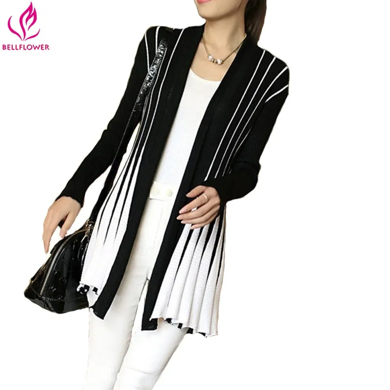 2020 Autumn Spring Long Sleeve Women's Shawl Knitting SlimThin Sweater Cardigan