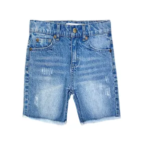 Blue Light Wash Denim Shorts