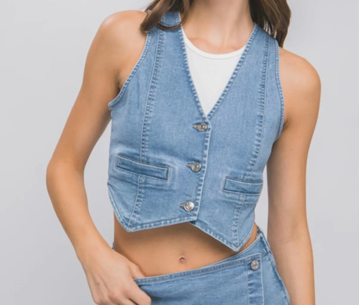 Blue Skies Denim Vest