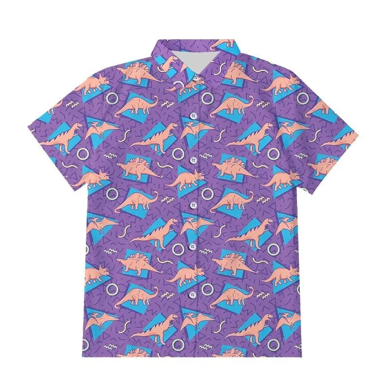 Button Up Dino Tee