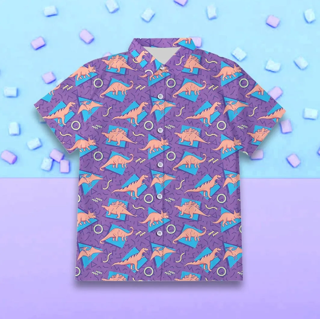 Button Up Dino Tee