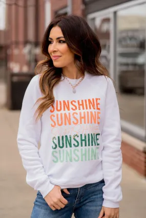 Cascading Sunshine Graphic Crewneck