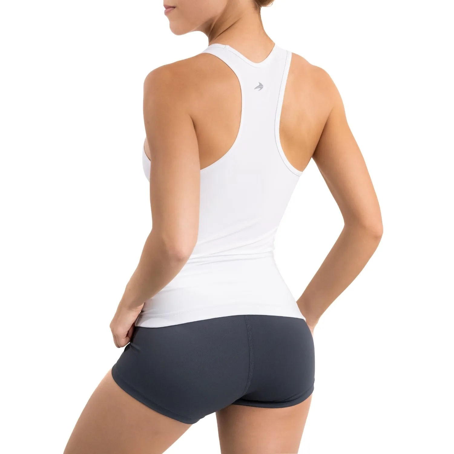 Compression Tank Top for Women - White