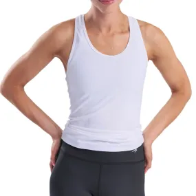 Compression Tank Top for Women - White