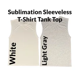 FREE GIFTSublimation Cotton Feel Polyester Blank Tank Top Sleeveless T-Shirt