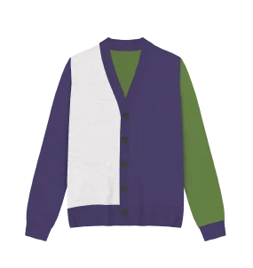 Genderqueer Colorblock Knit Cardigan