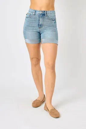 Judy Blue Full Size Tummy Control Denim Shorts