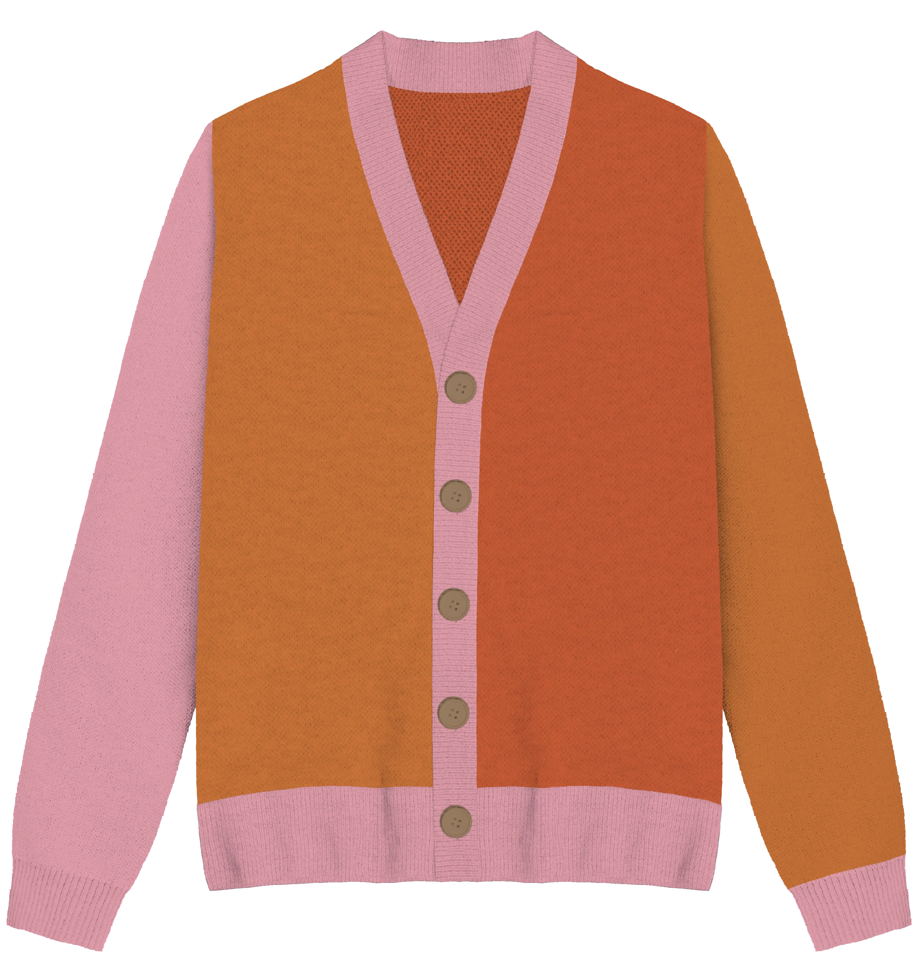 Lesbian Colorblock Knit Cardigan